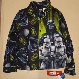 Star Wars Boys Black & Green Darth Vader and Stormtrooper Jean-Style Jacket
